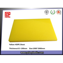 100% Virgin Plastic Yellow HDPE Sheet